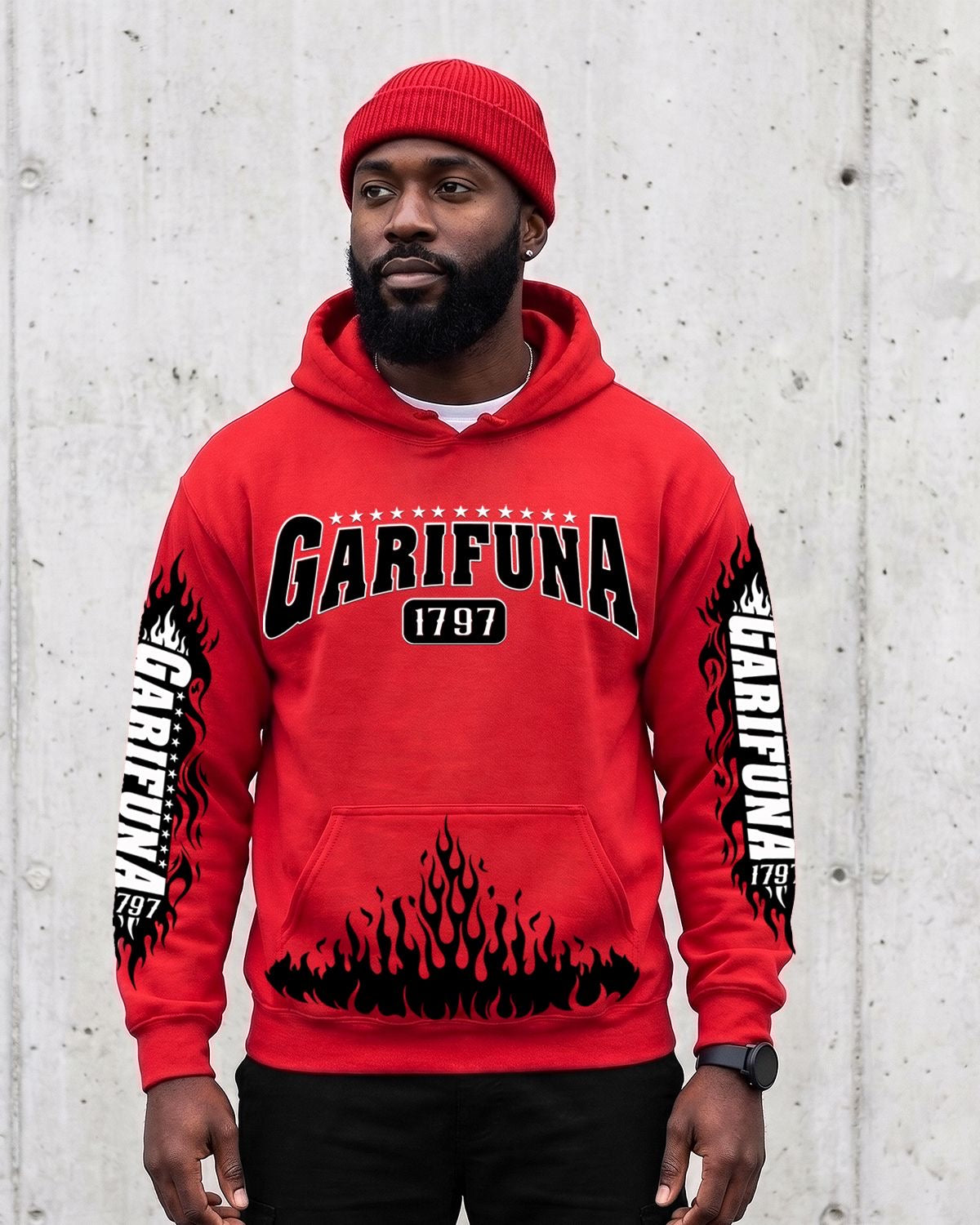 Garifuna 1797 Flame Hoodie