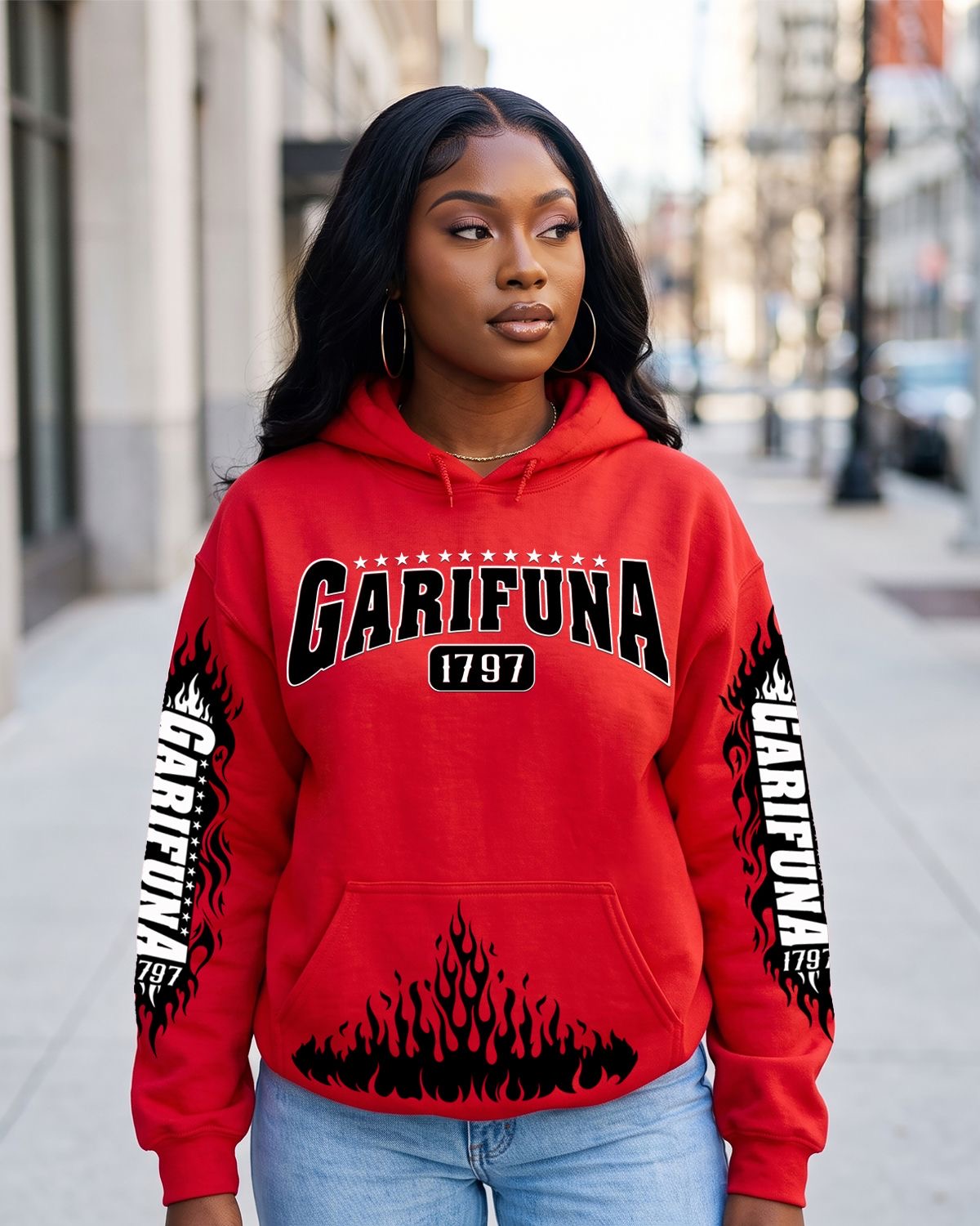 Garifuna 1797 Flame Hoodie